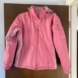 Gerry Ski Jacket Pink Hooded Winter Jacket size Small